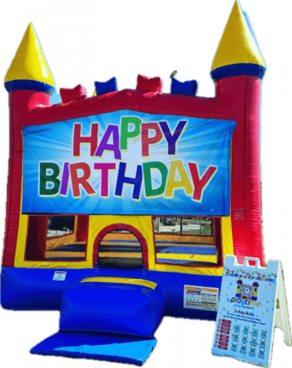 Colorful Castle Bounce House